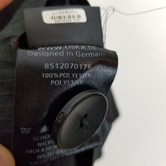 OSKA Women Blazer Jacket Sz 2 US L Regular Brown Satin Chameleon Event Party - Picture 7 of 7